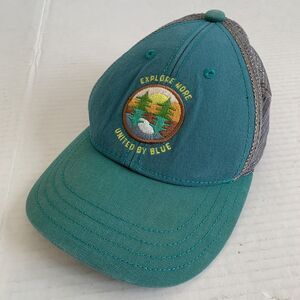 United By Blue Toddler Hat Baseball Mesh Snap Back Organic Cotton Teal